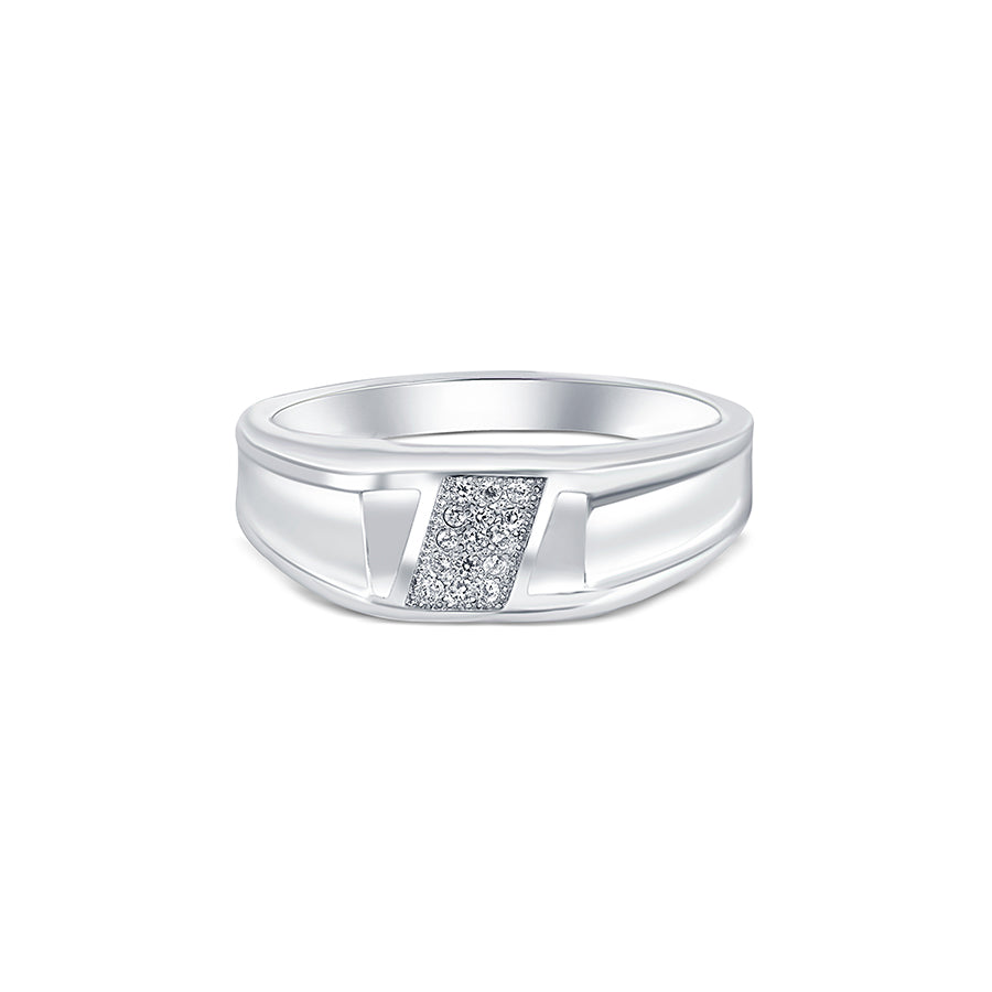 Olympus Sterling Silver Ring for Men with Zirconia - Image 2