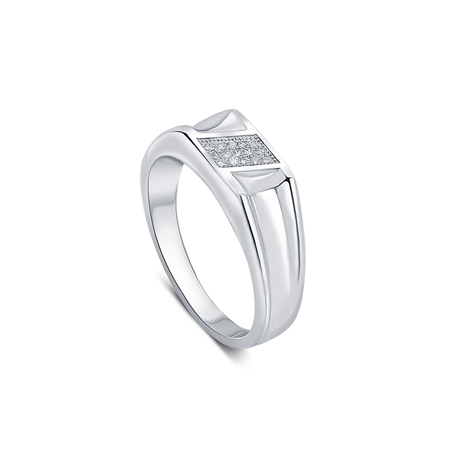 Olympus Sterling Silver Ring for Men with Zirconia - Image 4