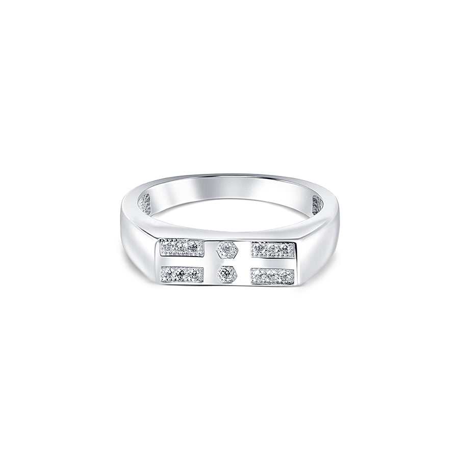 Ravishing You Sterling Silver Ring for Men with Zirconia - Image 4