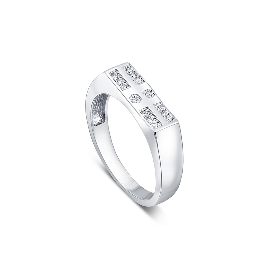 Ravishing You Sterling Silver Ring for Men with Zirconia - Image 3