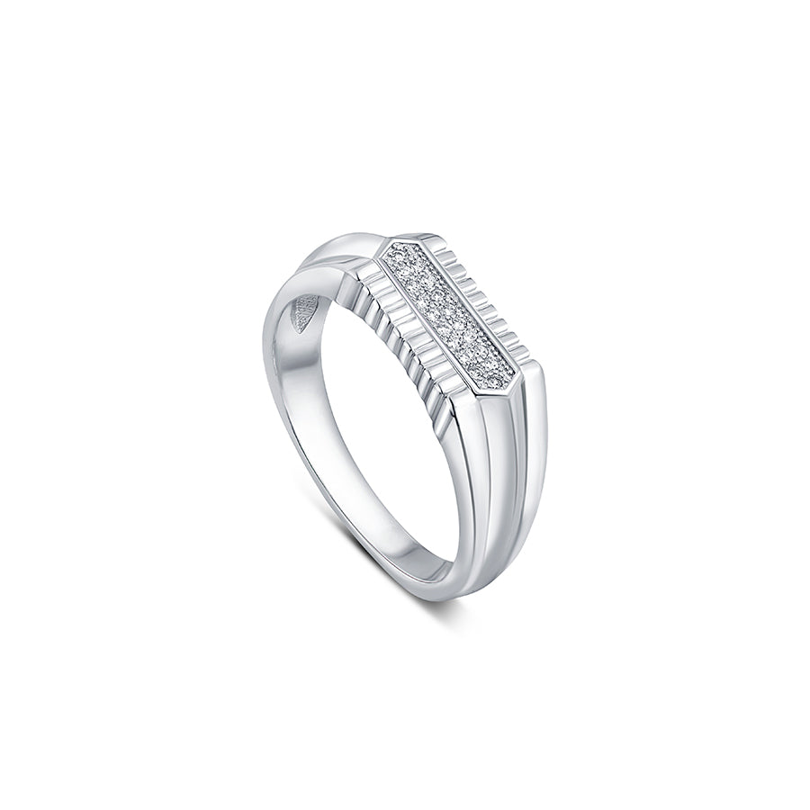 Zeus 925 Sterling Silver Ring for Men with Zirconia - Image 3