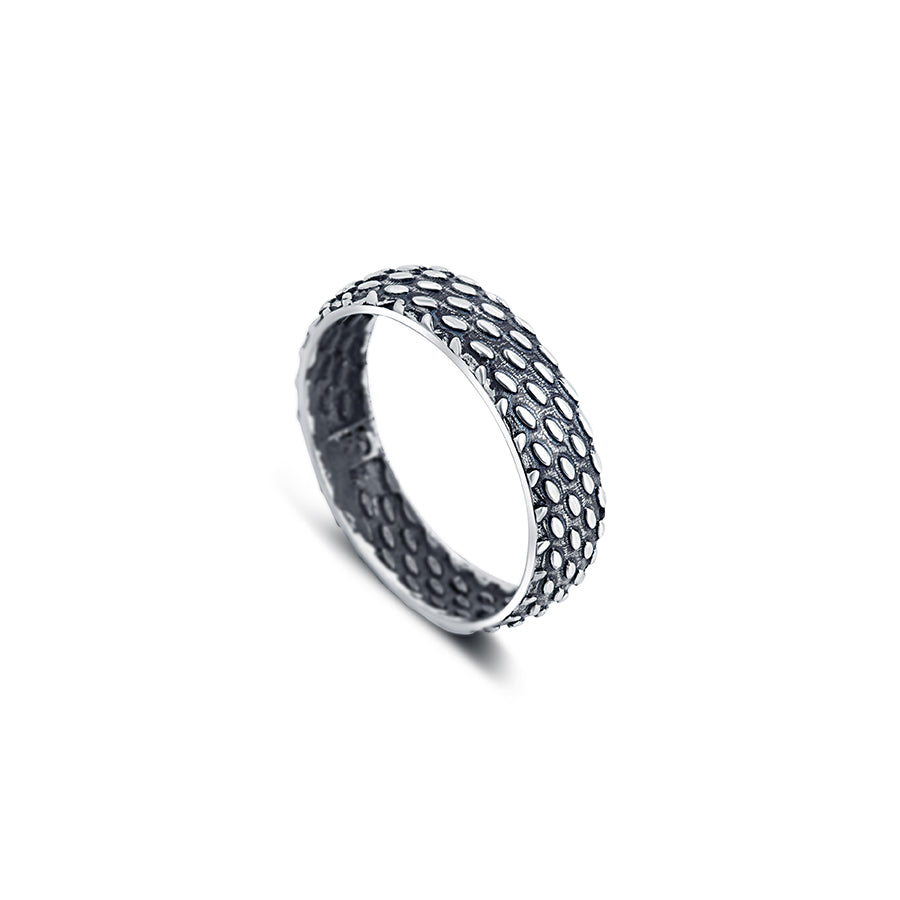 Pebble Path Sterling Silver Band for Men - Image 4