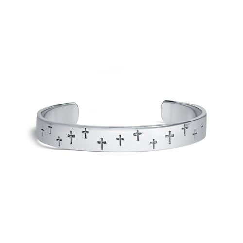 Cross 925 Sterling Silver Kada for Men - Image 5