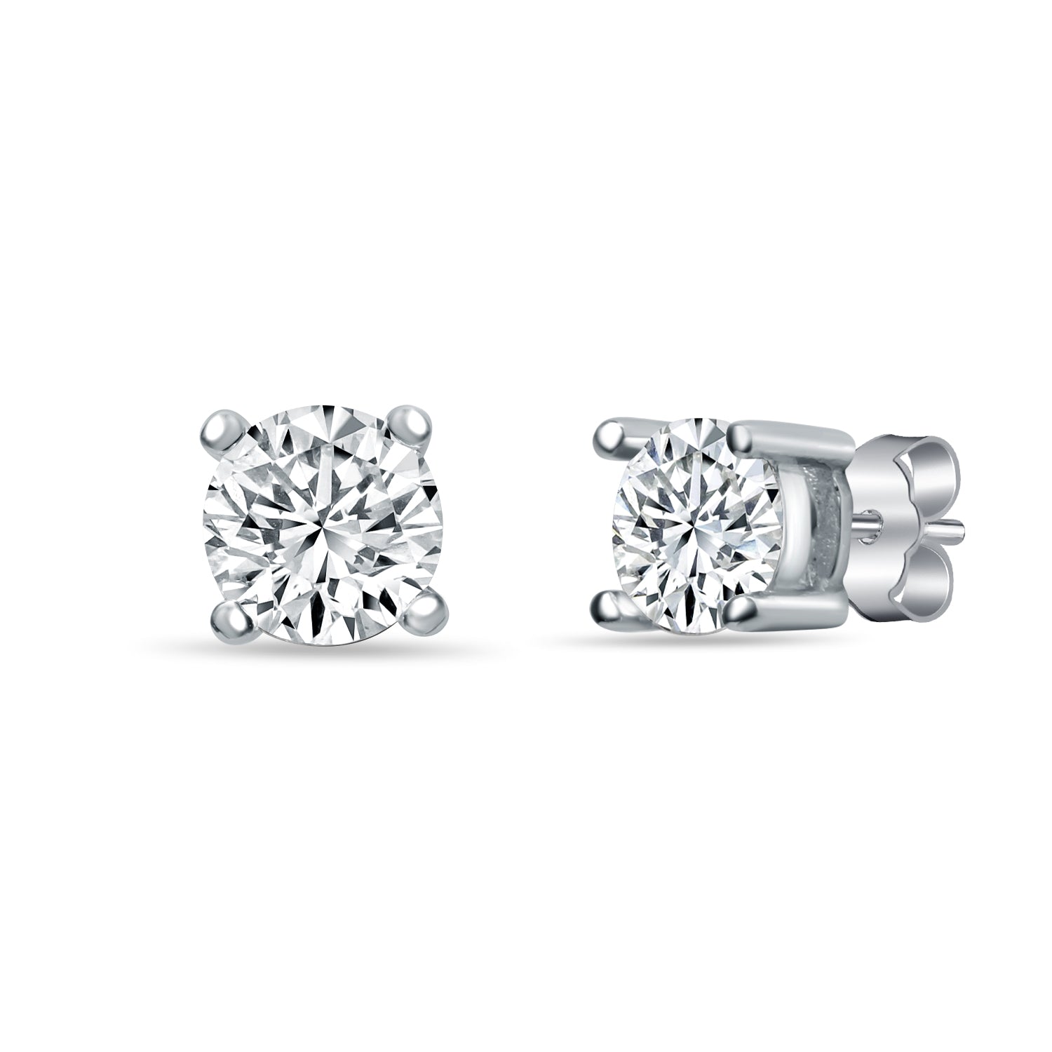 Glittering Round Zirconia Studs for Men - Small - Image 2