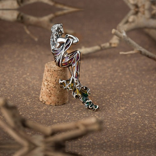 Vintage Chic 925 Sterling Silver Brooch/ Lapel Pin for Men - Image 2