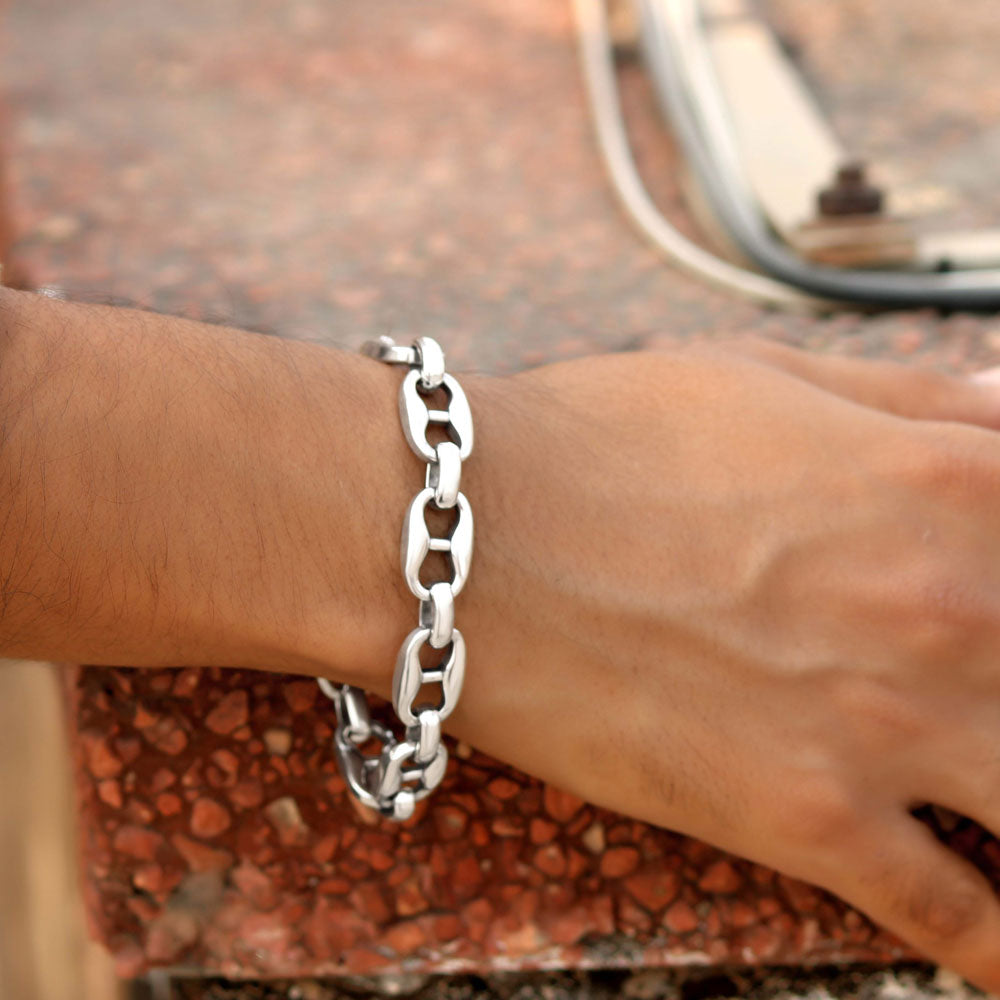 Commander 925 sterling silver Bracelet for men