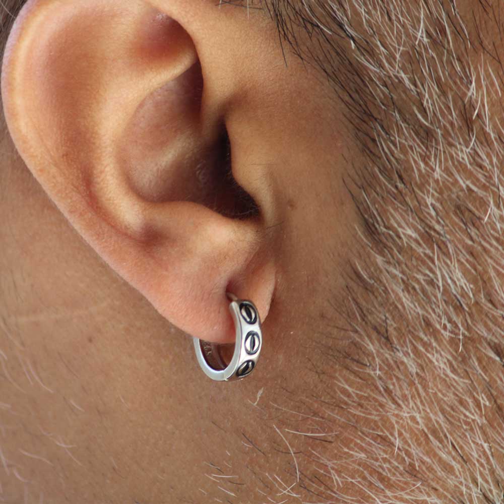 Cosmic Black Enamel Bali for Men