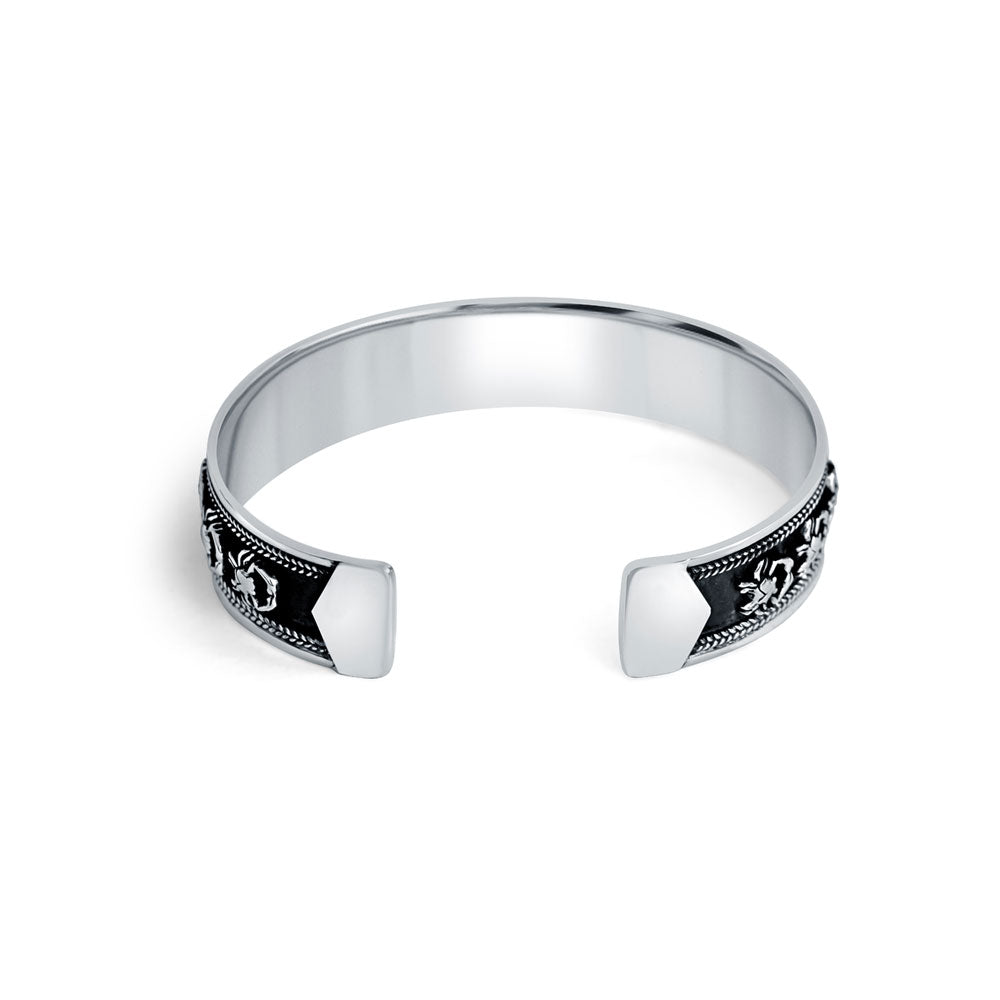 Karka 925 Sterling Silver Cuff Kada for men - Image 5