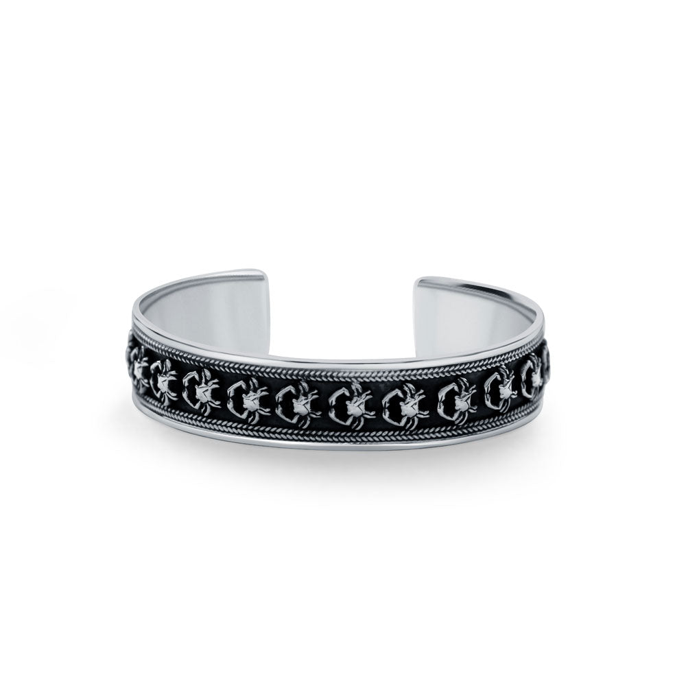 Karka 925 Sterling Silver Cuff Kada for men - Image 2