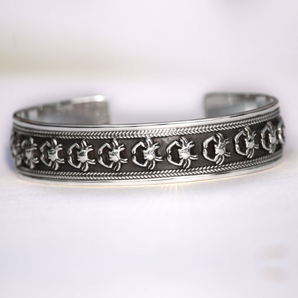 Karka 925 Sterling Silver Cuff Kada for men - Image 6