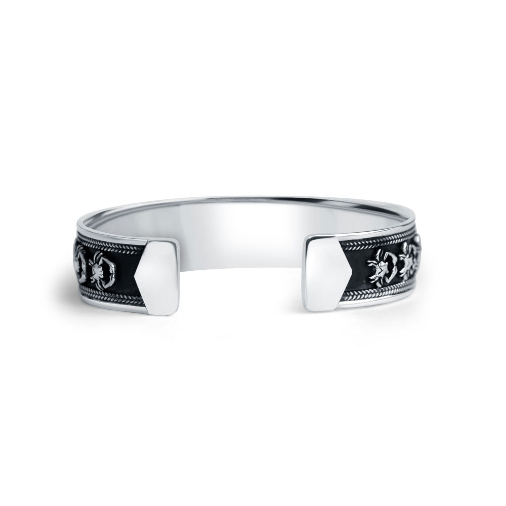 Karka 925 Sterling Silver Cuff Kada for men - Image 4