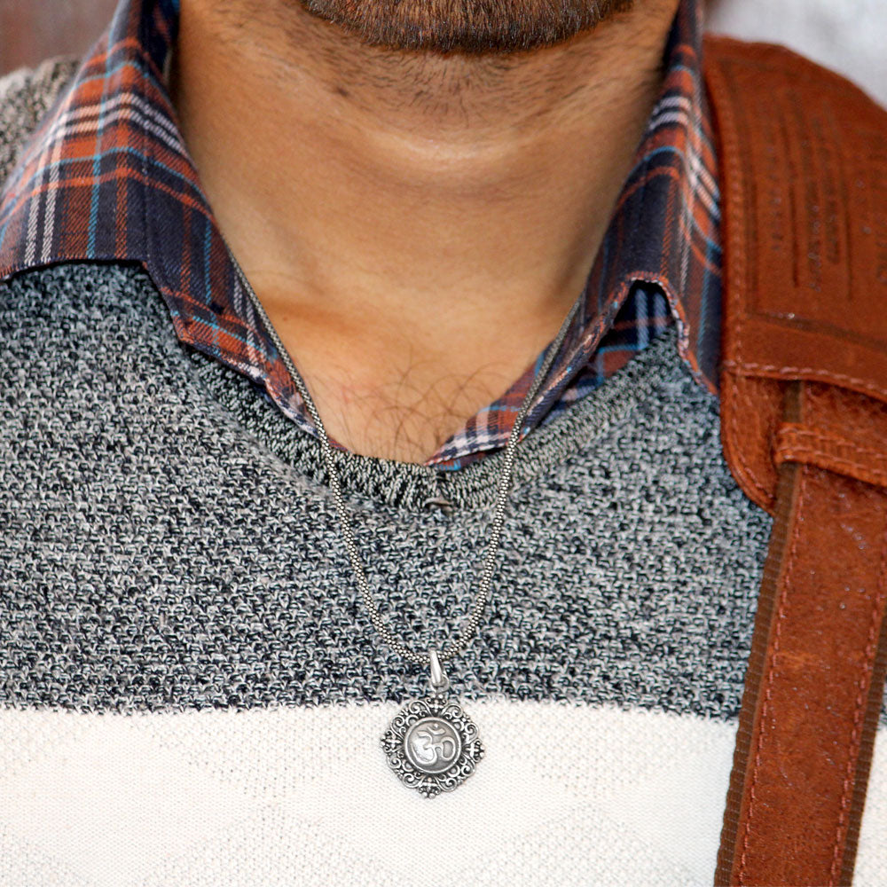 Aum Karma 925 Sterling Silver Pendants for men - Image 4