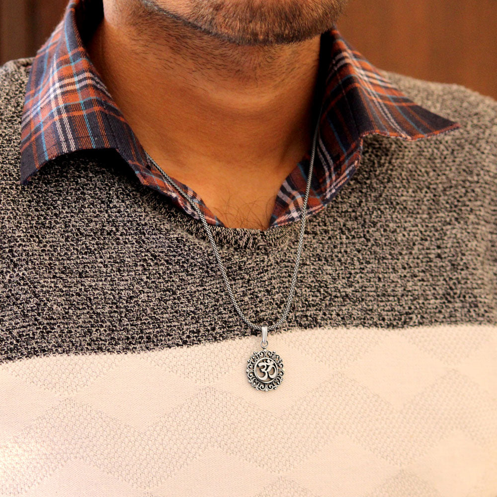 Aum Swaroop 925 Sterling Silver Pendants for men