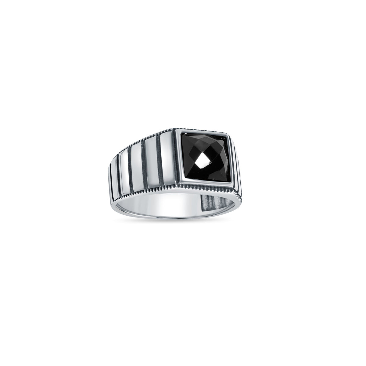 Midnight Eclipse 925 Sterling Silver Ring for Men - Image 4
