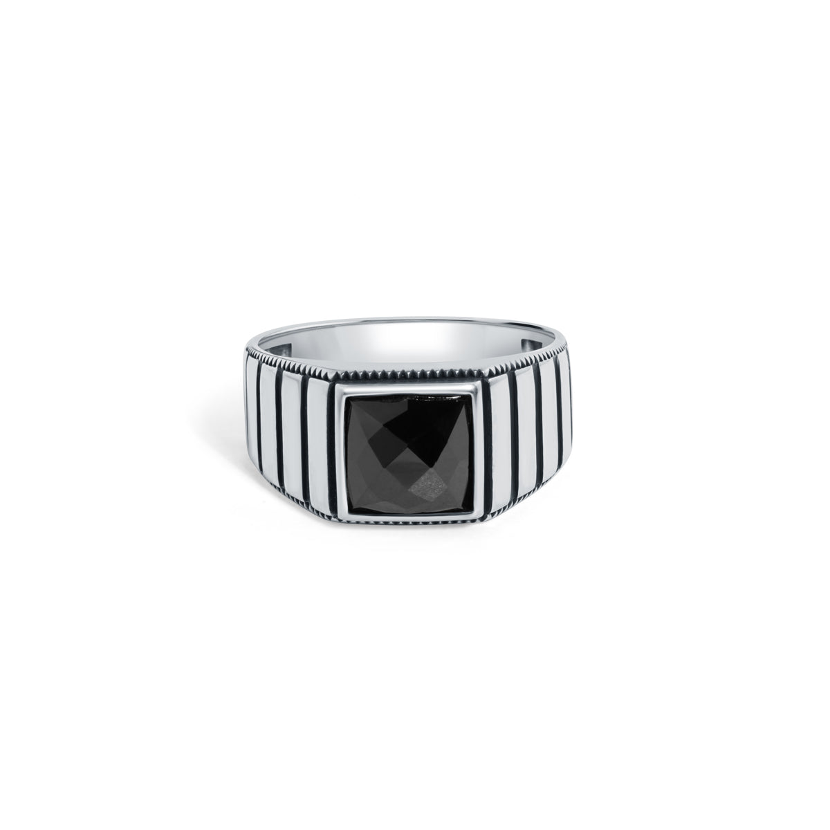Midnight Eclipse 925 Sterling Silver Ring for Men - Image 3