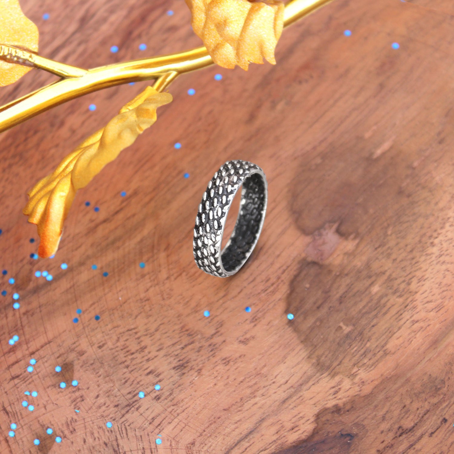 Pebble Path Sterling Silver Band for Men - Image 3